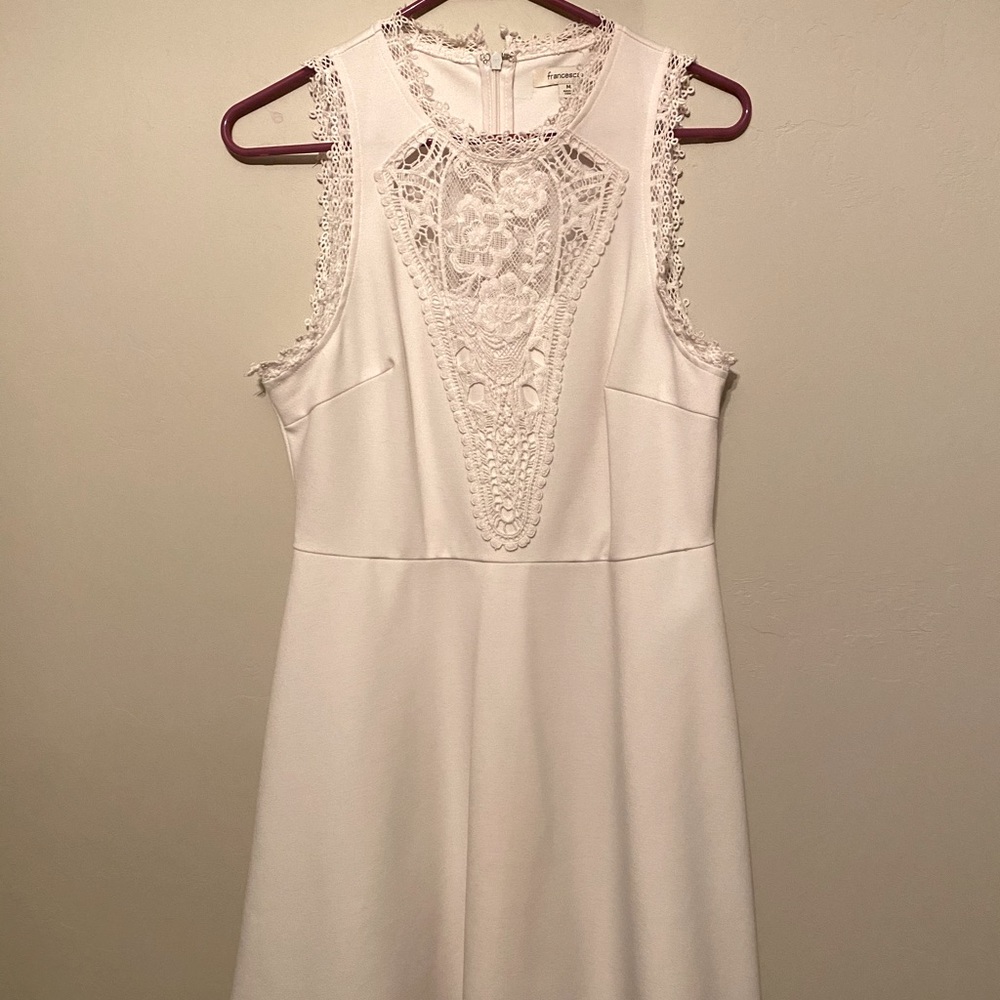 All white short dress